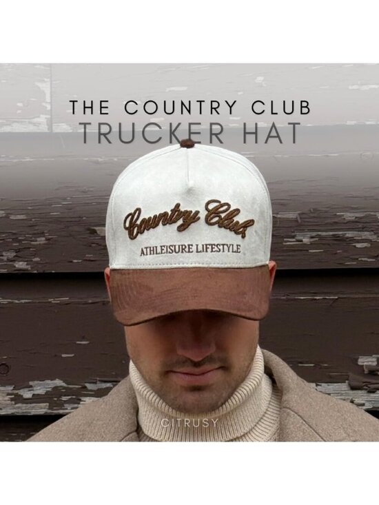 Unisex Brown Suede Country Cute Cap Cowgirls Cowboy Snapback Western Trucker Hat